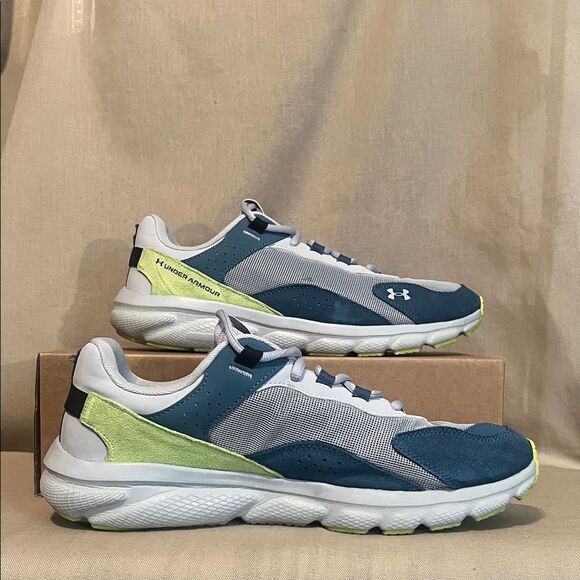 Under Armour Men’s Running Training Shoes Blue Gray Lime 12 mens main image 6